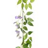 vidaXL Guirlandes de fleurs de Noël 6 pcs violet 200 cm