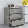 vidaXL Buffet Gris b&eacute;ton 70x41x75 cm Bois d'ing&eacute;nierie
