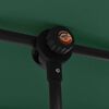 vidaXL Parasol de jardin avec mât en aluminium 2x1,5 m Vert
