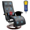 vidaXL Fauteuil de massage Noir Similicuir