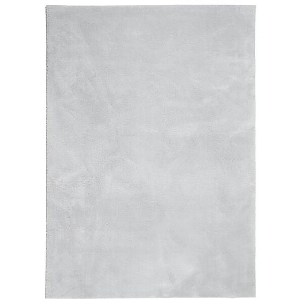 vidaXL Tapis HUARTE &agrave; poils courts doux et lavable gris 120x170 cm