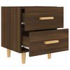vidaXL Tables de chevet 2 pcs Chêne marron 40x35x47,5 cm