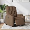 vidaXL Fauteuil inclinable &eacute;lectrique Marron Tissu