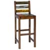 vidaXL Tabourets de bar lot de 2 bois massif de r&eacute;cup&eacute;ration