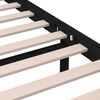 vidaXL Cadre de lit sans matelas noir bois massif 200x200 cm