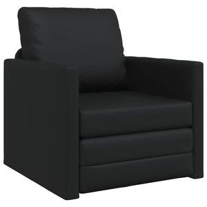 vidaXL Canap&eacute;-Lit 60cm Noir Simili cuir