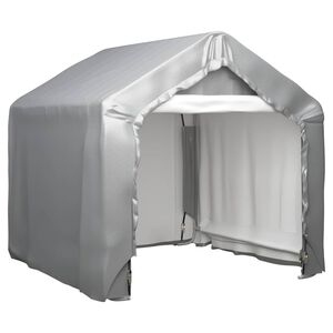 vidaXL Tente de rangement Gris 180x180 cm Acier galvanis&eacute;