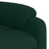 vidaXL Fauteuil inclinable &eacute;lectrique vert fonc&eacute; velours