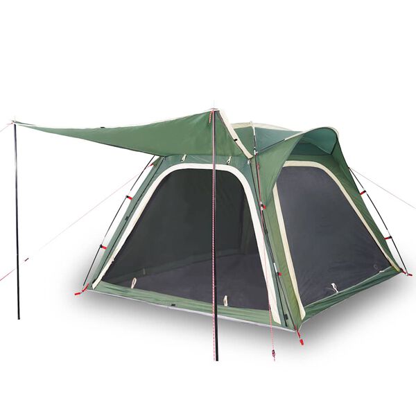 vidaXL Tente de camping 4 personnes vert libération rapide imperméable