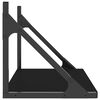 vidaXL &Eacute;tag&egrave;res murales 2 pcs noir 60x25x25,5 cm bois d'ing&eacute;nierie
