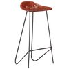 vidaXL Ensemble de bar 7 pcs Bois de r&eacute;cup&eacute;ration et cuir v&eacute;ritable