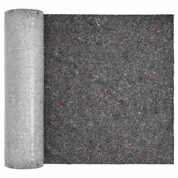 vidaXL Feutre de bassin Gris 1 x 50 m Polyester et coton