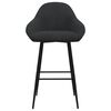 vidaXL Tabouret de bar Noir Velours