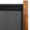 vidaXL Cloison de séparation 3 panneaux Noir 210x170 cm