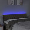 vidaXL Tête de lit à LED Taupe 160x7x78/88 cm Tissu