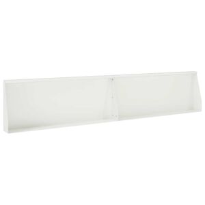 vidaXL Mur de sout&egrave;nement 2 pc 100 x 12 x 40 cm Acier Blanc
