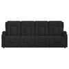 vidaXL Fauteuil inclinable et porte-gobelets 4 places noir similicuir