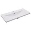vidaXL Lavabo encastr&eacute; 91 x 39,5 x 18,5 cm C&eacute;ramique Blanc