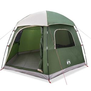 vidaXL Tente de familiale igloo 6 personnes vert imperméable