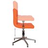 vidaXL Chaises &agrave; manger pivotantes lot de 2 orange similicuir