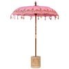 vidaXL Parasol balinais avec base Rose 185 x 185 x 260 cm