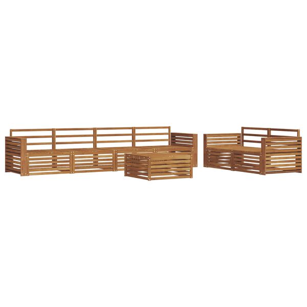 vidaXL Ensemble de canap&eacute;s d'ext&eacute;rieur 7 pcs Naturel