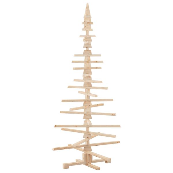 vidaXL Arbre de No&euml;l en bois pour d&eacute;coration 180 cm bois massif de pin