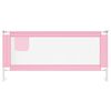 vidaXL Barri&egrave;re de s&eacute;curit&eacute; de lit d'enfant Rose 200x25 cm Tissu