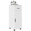 vidaXL Cabinet de salle de bain Blanc brillant 30 x 35 x 80 cm