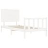 vidaXL Cadre de lit sans matelas blanc 100x200 cm bois de pin massif