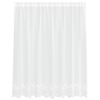 vidaXL Rideau en Dentelle Floral Blanc 140 x 200 cm Polyester