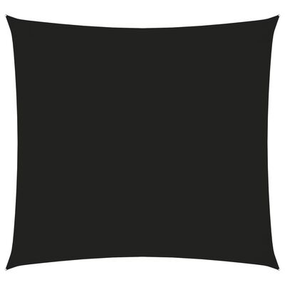 vidaXL Voile de parasol tissu oxford carré 2,5x2,5 m noir