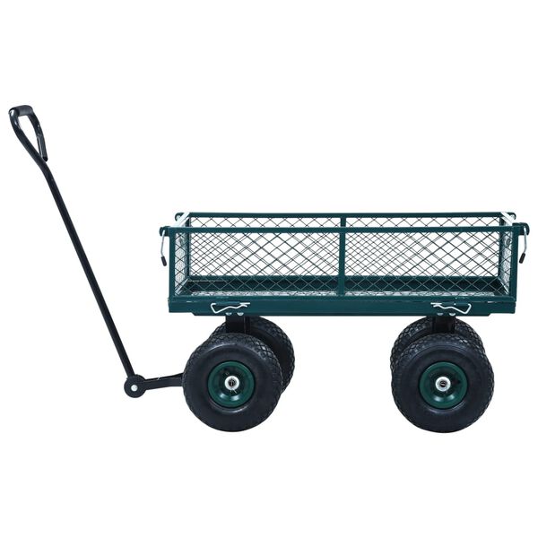 vidaXL Chariot à main de jardin Vert 250 kg