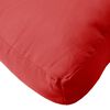vidaXL Coussin de palette rouge 60x40x12 cm tissu