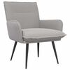 vidaXL Fauteuil Gris clair Boucl&eacute;
