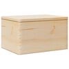 vidaXL Bo&icirc;te en bois avec couvercle 40x30x23 cm bois de pin massif