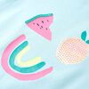 T-shirt pour enfants aqua clair 92