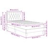 vidaXL Cadre de lit avec matelas Noir 80 x 200 cm Velours