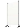 vidaXL Cloison de s&eacute;paration 3 panneaux Blanc 260x180 cm Tissu