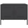 vidaXL Meubles TV 2 pcs noir 68x39x50,5 cm acier