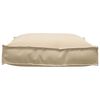vidaXL Coussin Beige 70 x 70 x 12 cm Tissu Oxford