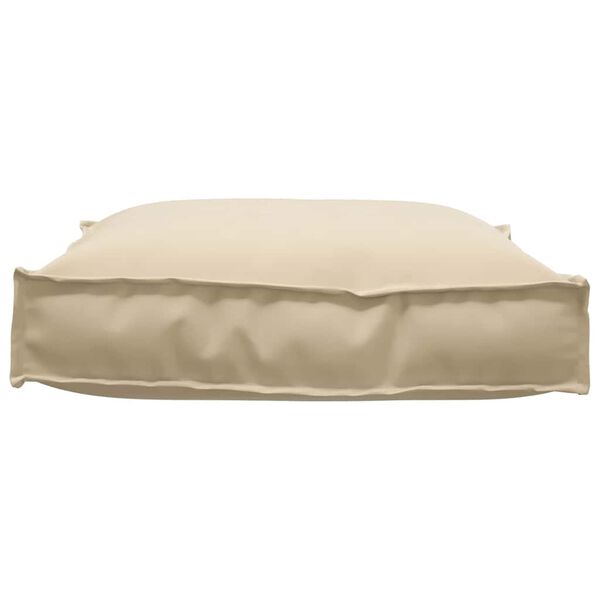 vidaXL Coussin Beige 70 x 70 x 12 cm Tissu Oxford