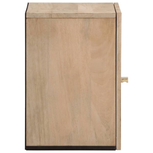 vidaXL Armoire de salle de bain murale 38x33x48cm bois massif manguier
