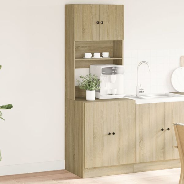 vidaXL Armoire de cuisine chêne sonoma 60x50x180 cm bois d'ingénierie