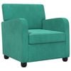 vidaXL Fauteuil Turquoise Velours