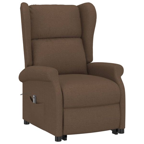 vidaXL Fauteuil Marron Tissu
