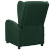 vidaXL Fauteuil de massage Vert fonc&eacute; Tissu