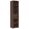 vidaXL Armoire de rangement mince chêne marron 45x42,5x225 cm