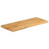 vidaXL Dessus de table 80x40x2,5 cm bord vivant bois massif manguier
