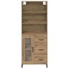 vidaXL Haut Armoire avec tiroir Ch&ecirc;ne artisanal 69,5 x 34 x 180 cm